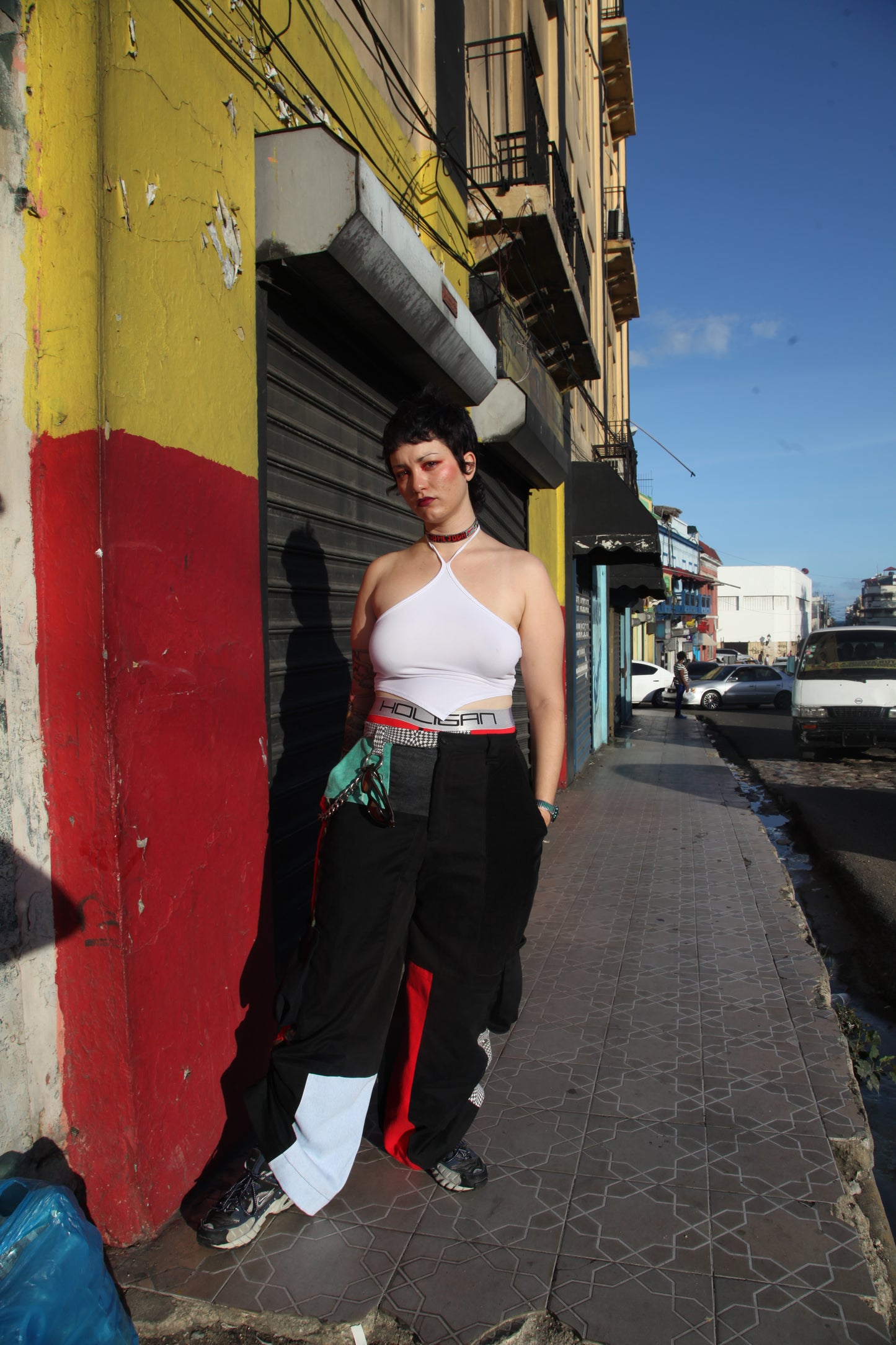 GATHERED TROUSERS
