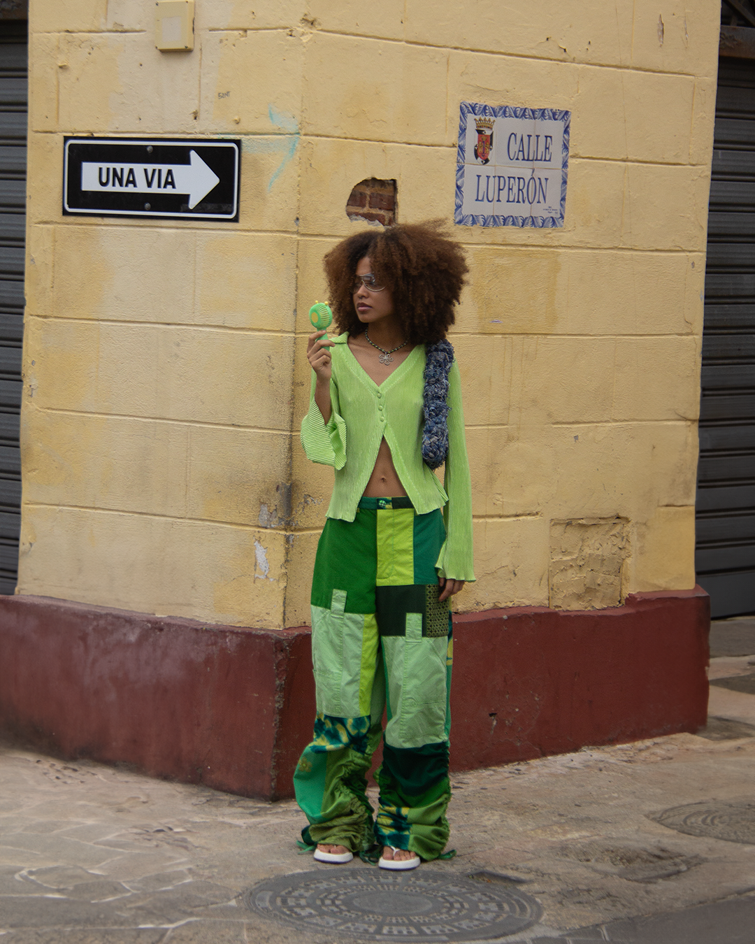 GATHERED TROUSERS